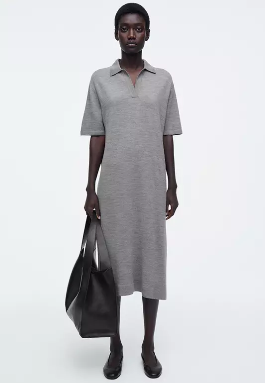 Merino Wool Polo Dress