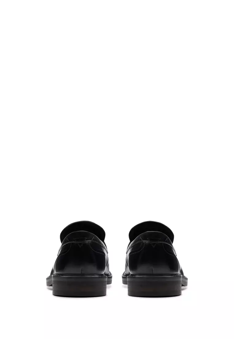 Mens Aldwin Step Black Leather