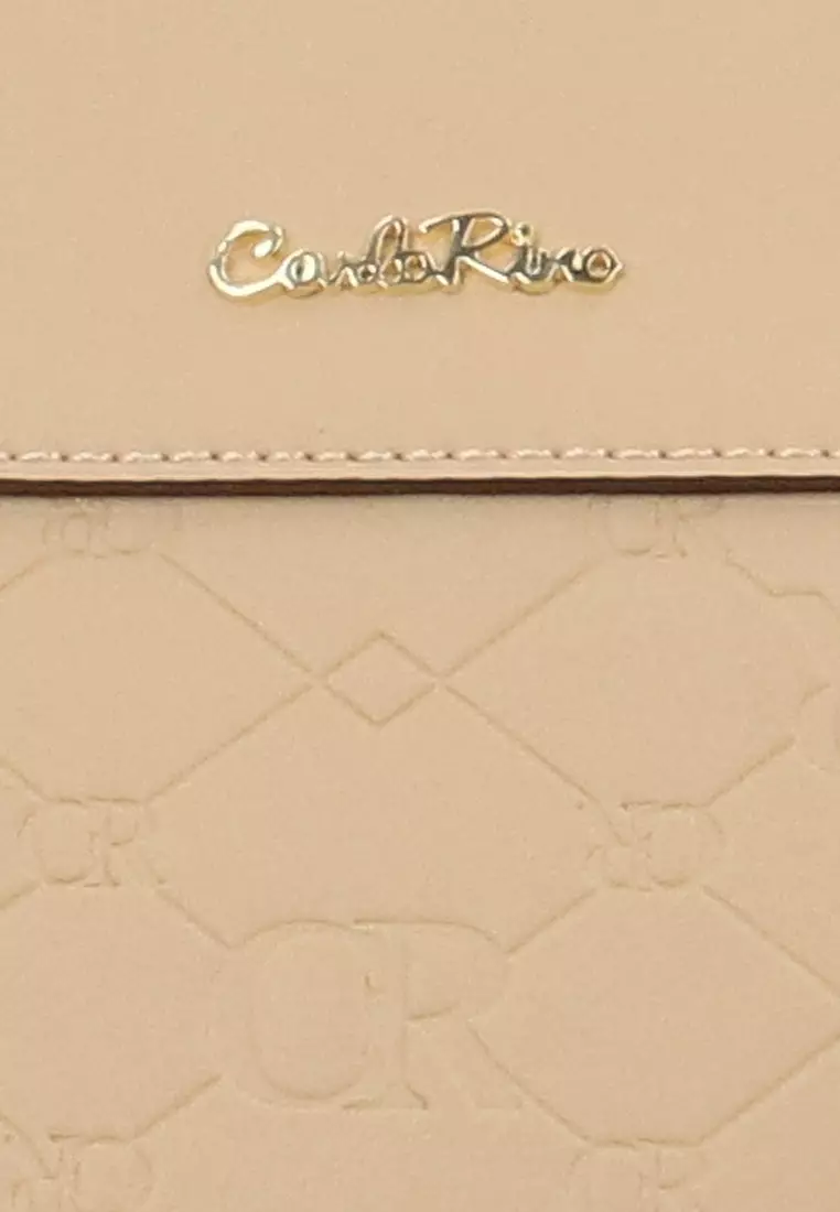 CR Marcella Monogram Top Handle Bag - Khaki