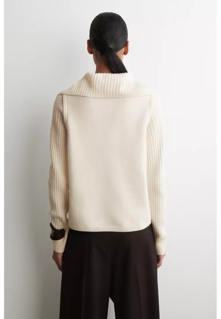 LAYERED MERINO WOOL JUMPER