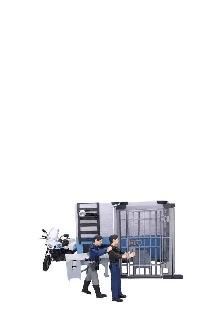 Bruder 62732 - Bworld Police Station w/ Police Motorbike