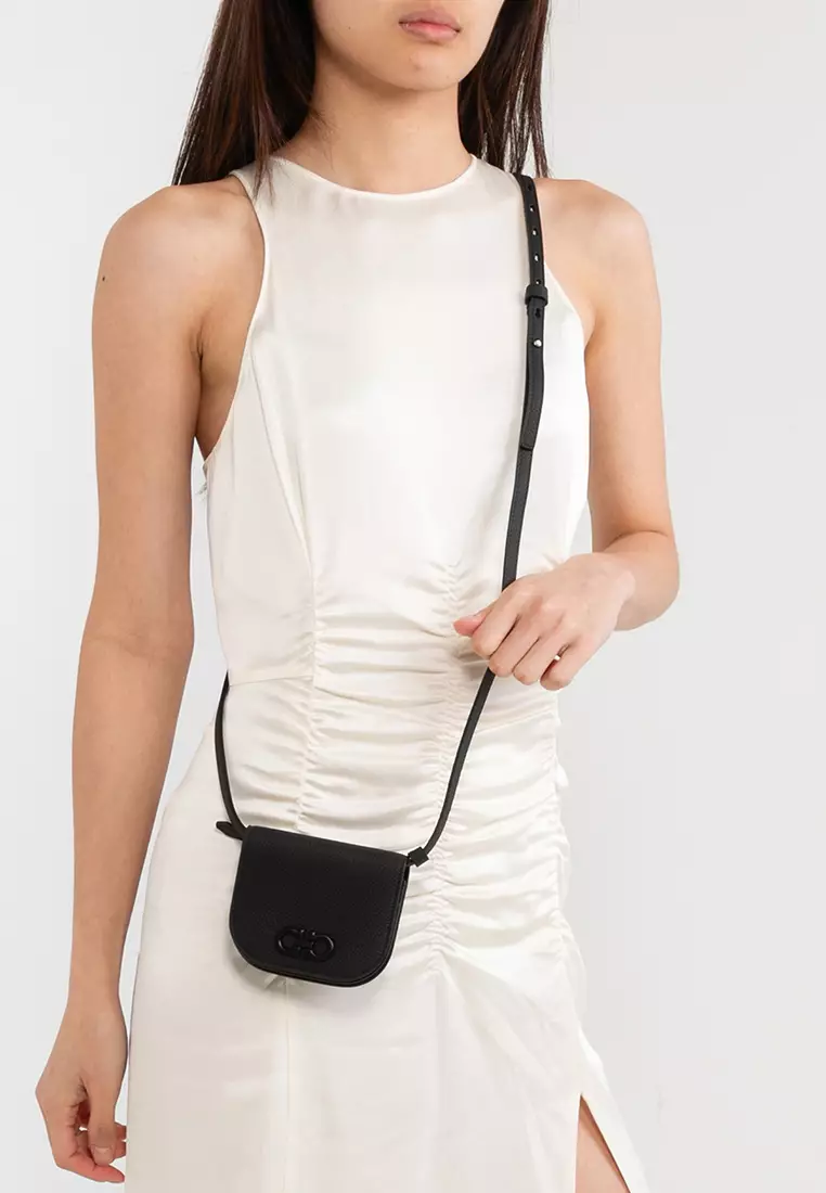 Gancini city discount mini leather crossbody