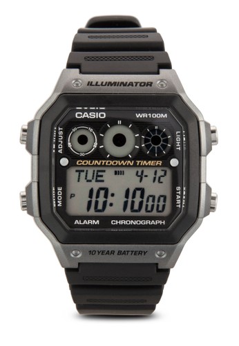 AE-1300WH-8AVDF 方框運動手esprit outlet 台灣錶, 錶類, 飾品配件