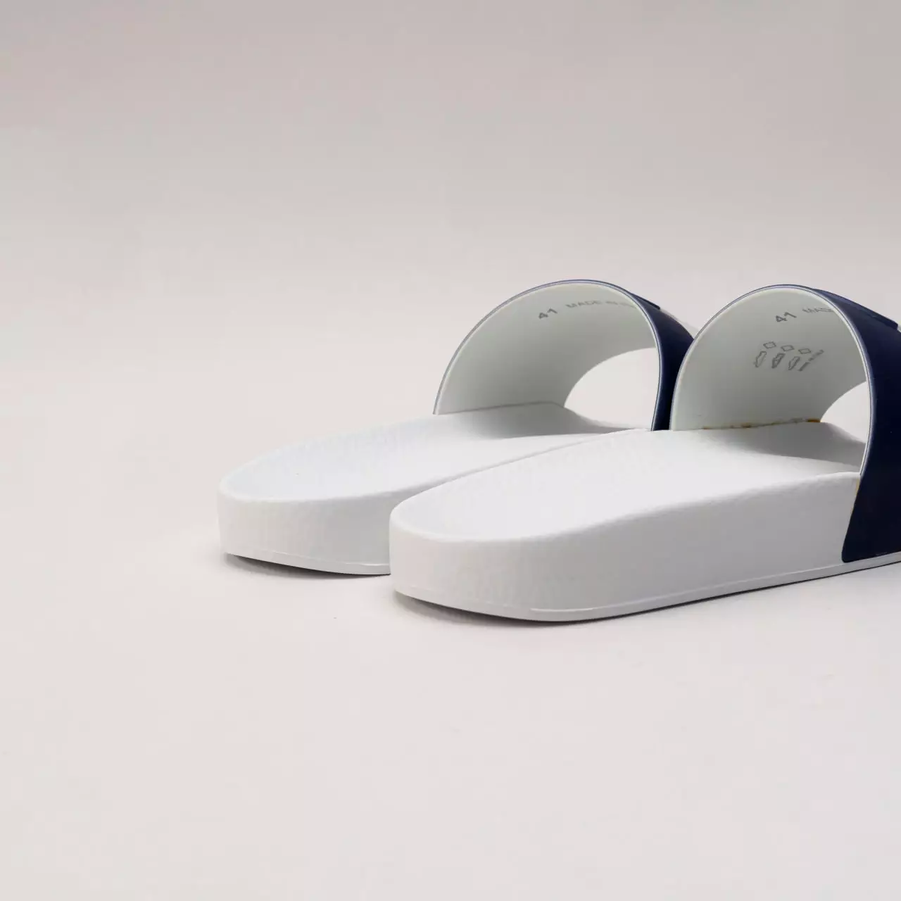 Basile French Flag Sandal Slide White