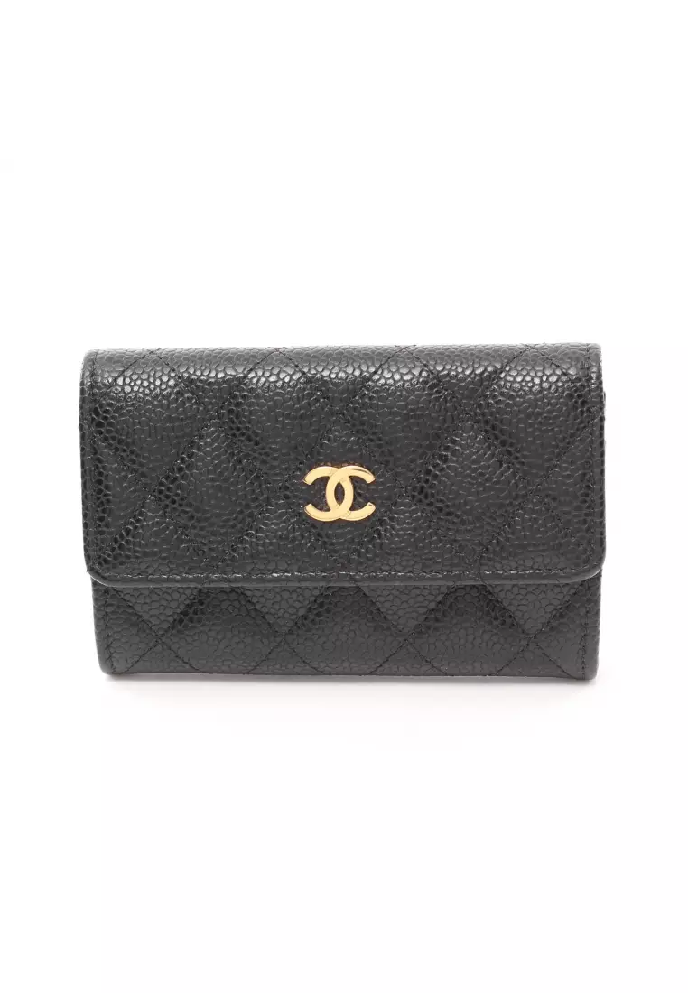 Chanel caviar card wallet Clearance