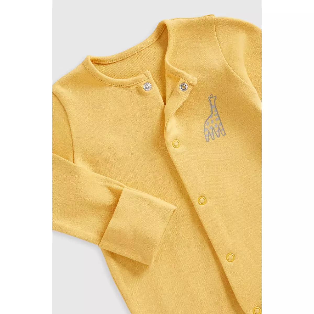 Mothercare Safari Baby Sleepsuits - 3 Pack - Set Pakaian Tidur Bayi Laki-laki (Kuning)