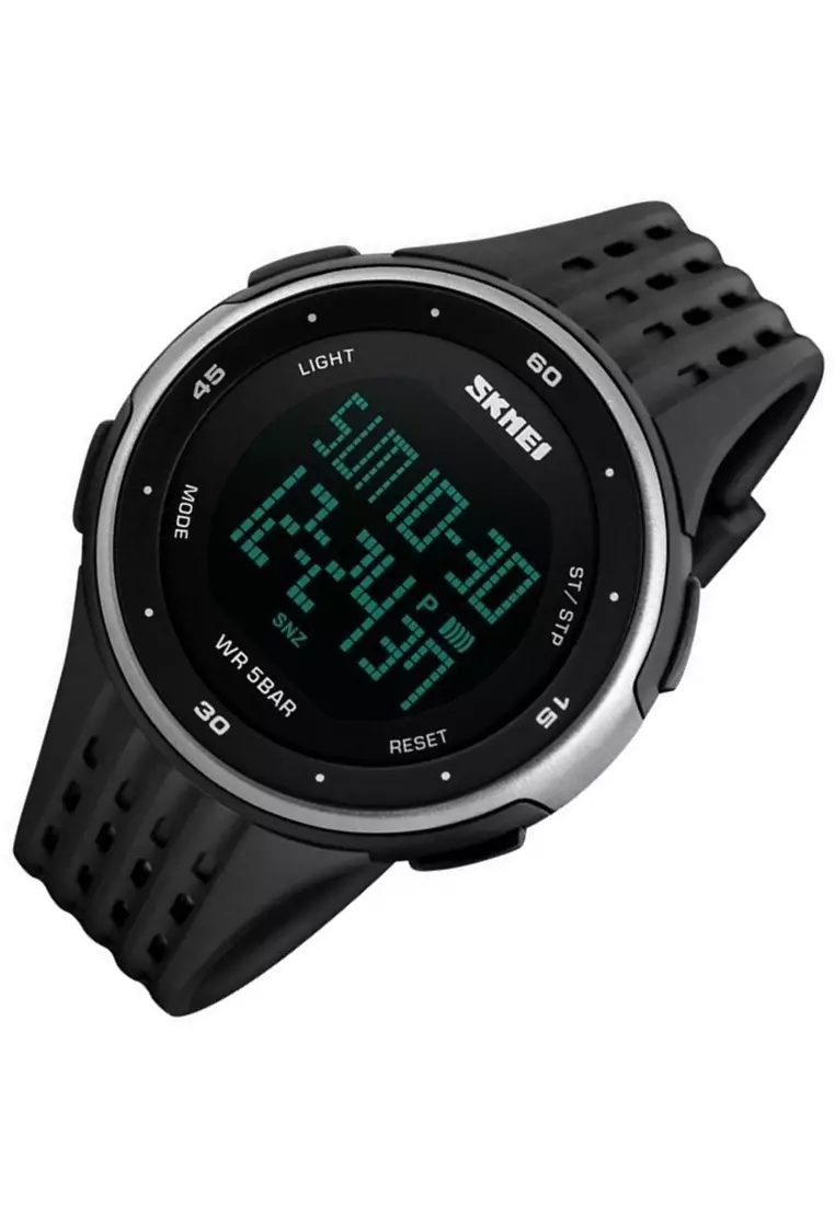 Jam Tangan Digital Pria LED Afterglow Waterproof Silicon Strap IO99 ORIGINAL
