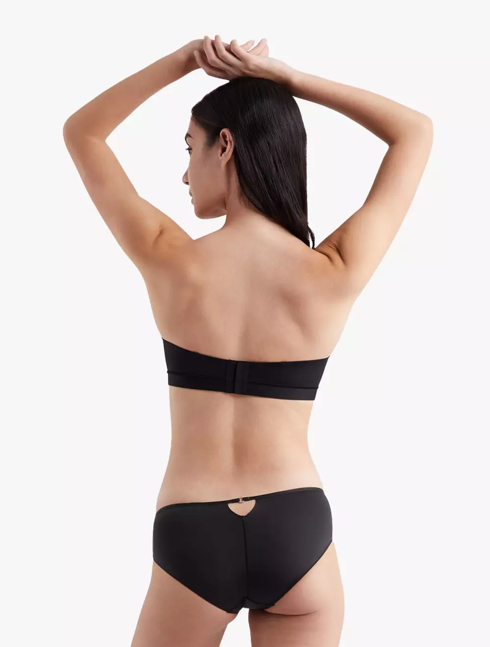 CALVIN KLEIN UNDERWEAR - INVISIBLES PUSH UP STRAPLESS BRA - Black - black