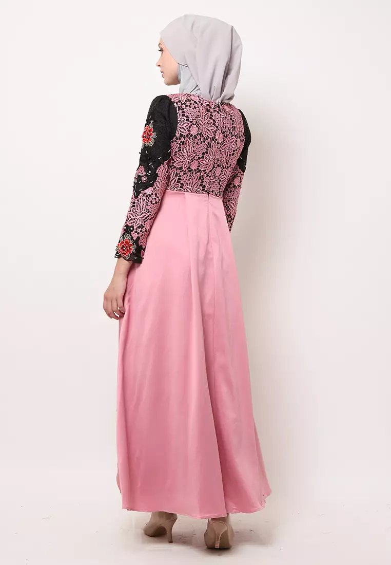 Bibiq Gamis Brokat Satin
