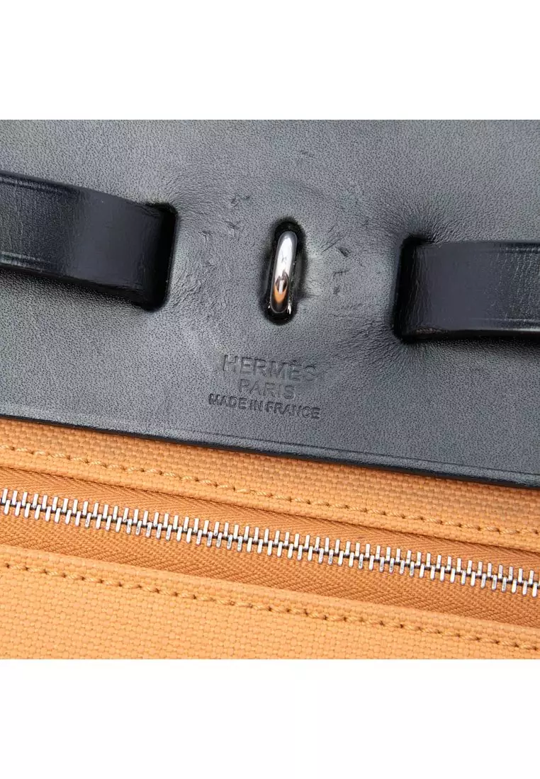 Pre-Loved Hermès Toile Herbag Zip 39