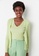 Trendyol green Ribbed Knit Cardigan F1981AA6A5A745GS_1