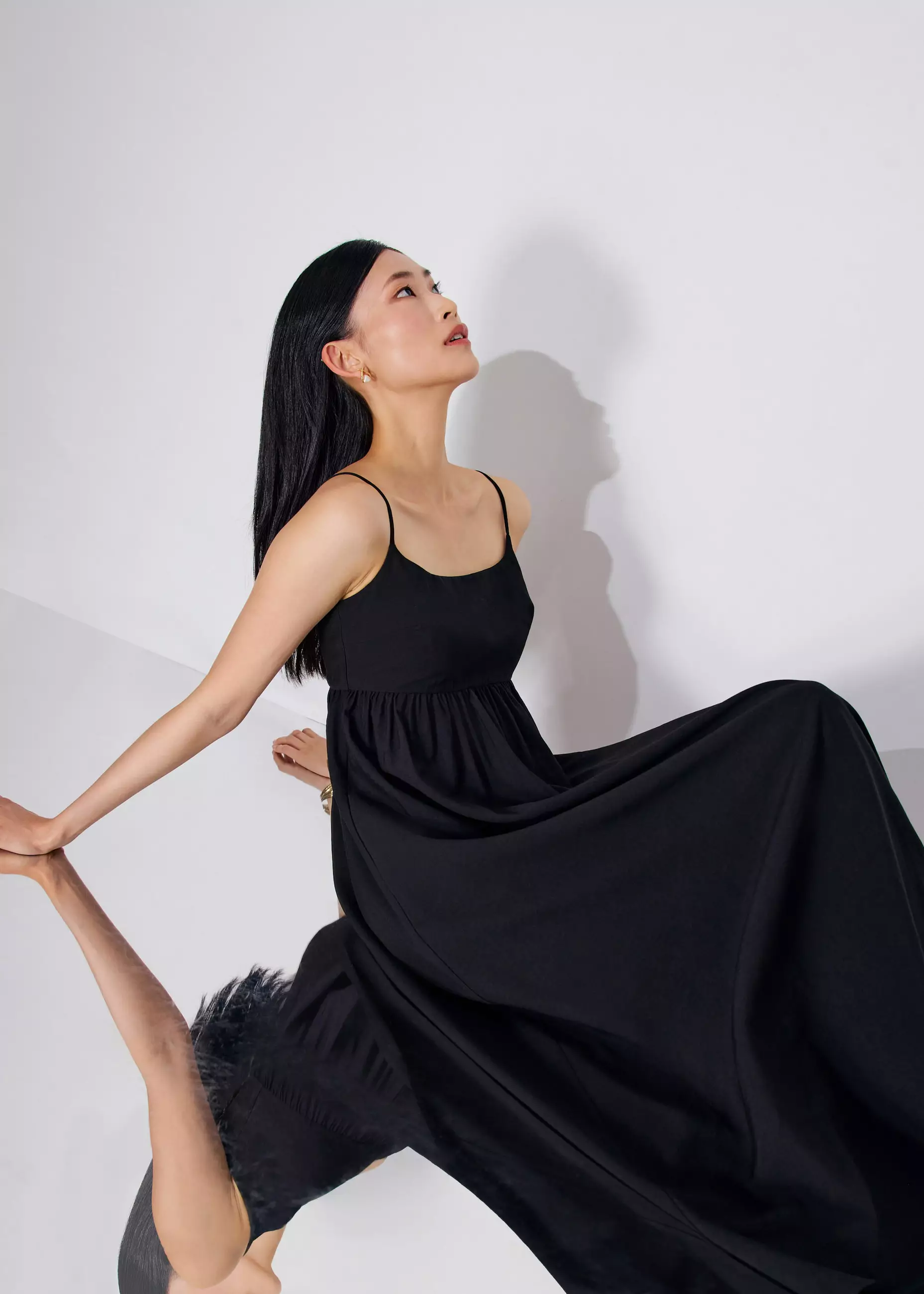 Dress Wanita - Camisole Fit & Flare Maxi Dress