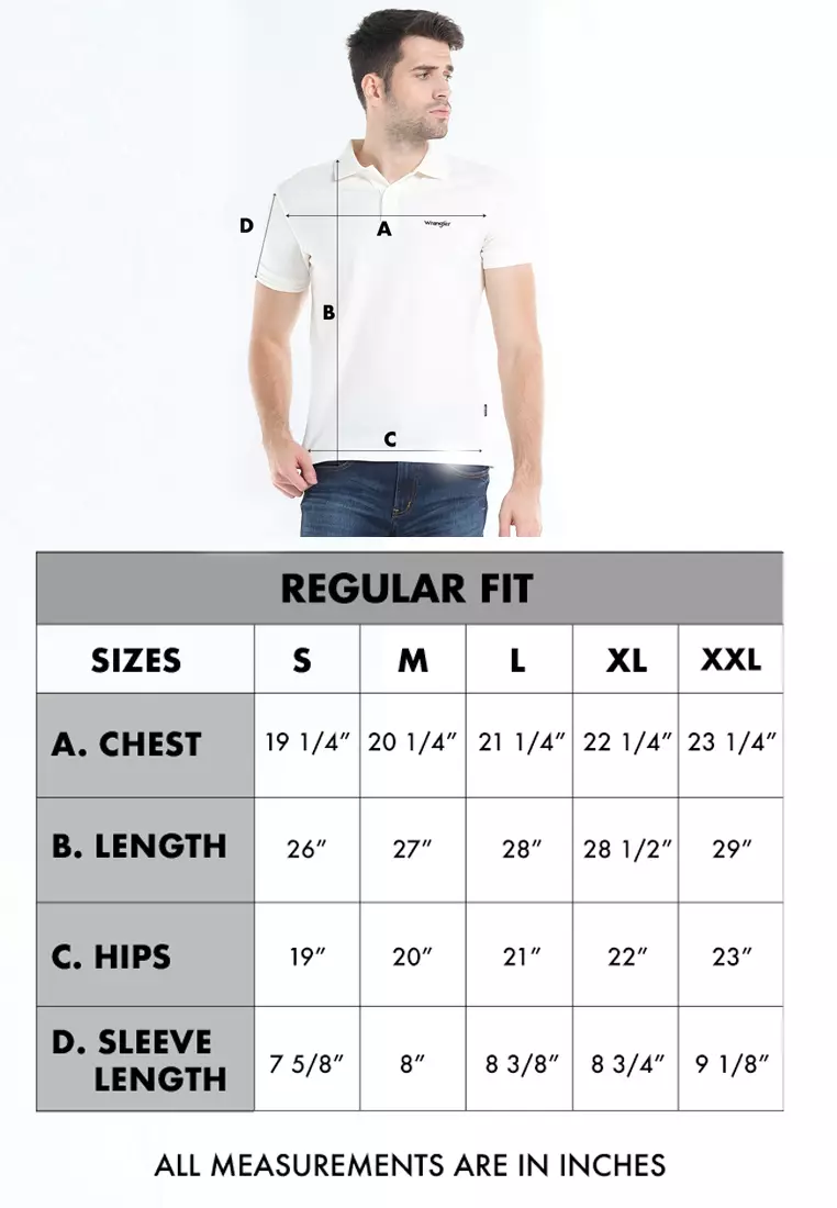 Wrangler Plain Color Polo Shirt for Men