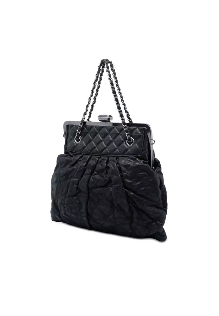 Pre-Loved Chanel Quilted Iridescent Calfskin Chic Quilt Frame Satchel