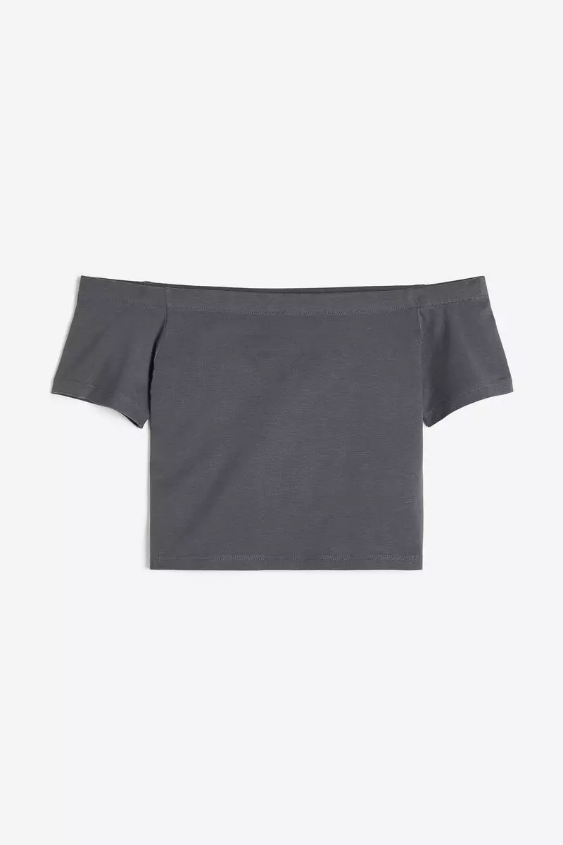 Buy H&M Off-the-shoulder jersey top 2026 Online | ZALORA