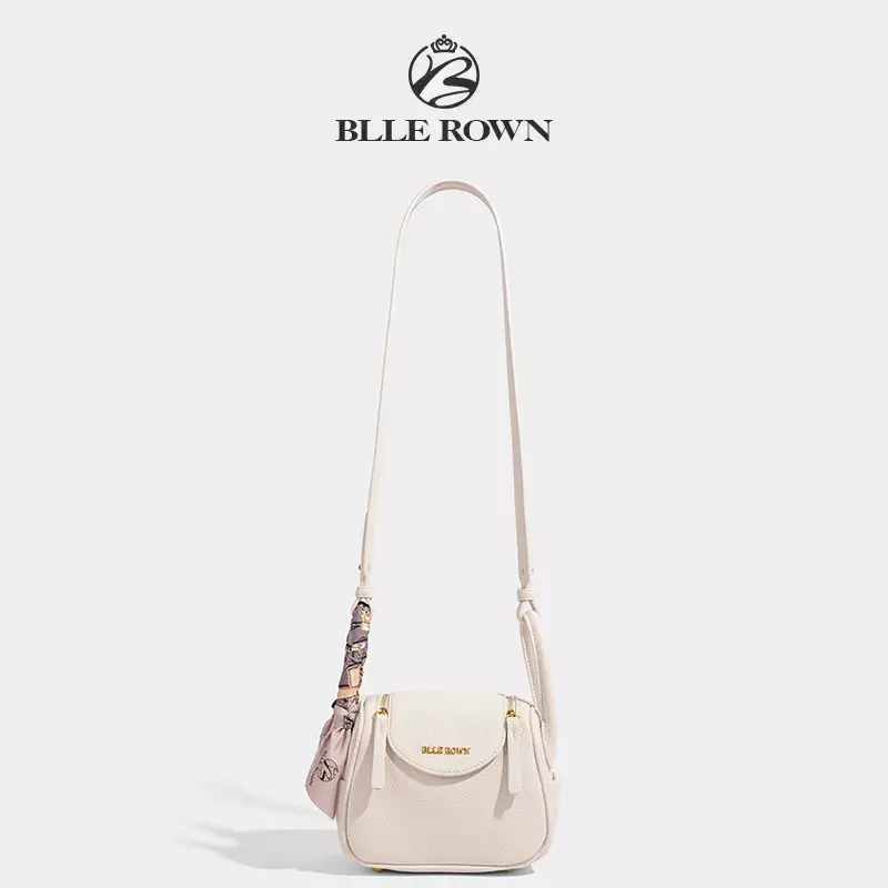 BLLE ROWN Tas Wanita Bentuk Bantal Tas Bahu Tas Selempang Wanita Model Terbaru BR6001-White