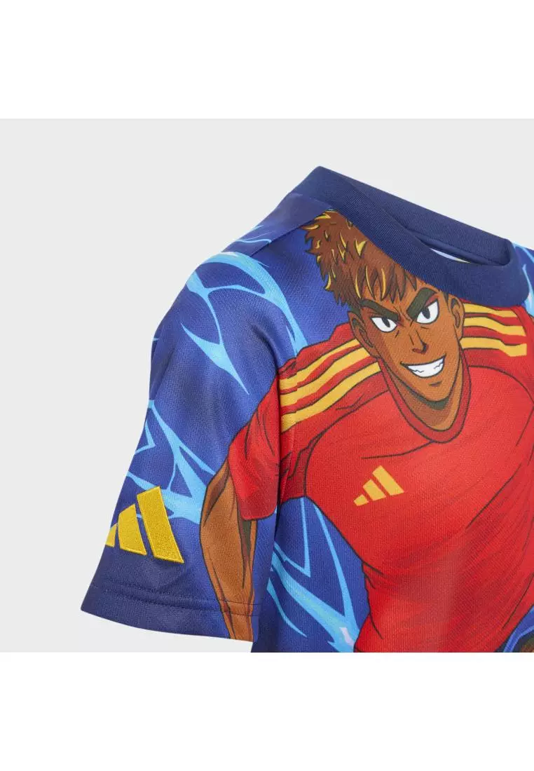 ADIDAS Ly Lamine Yamal 26 Anime Kids Jersey KW6560 - Jersey Anak (Biru)