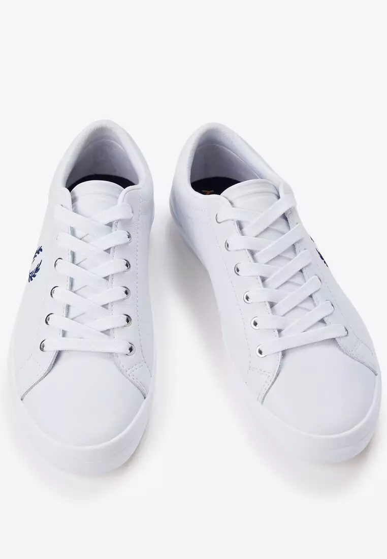Fred Perry B7311W BASELINE LEATHER SHOES (WHITE)