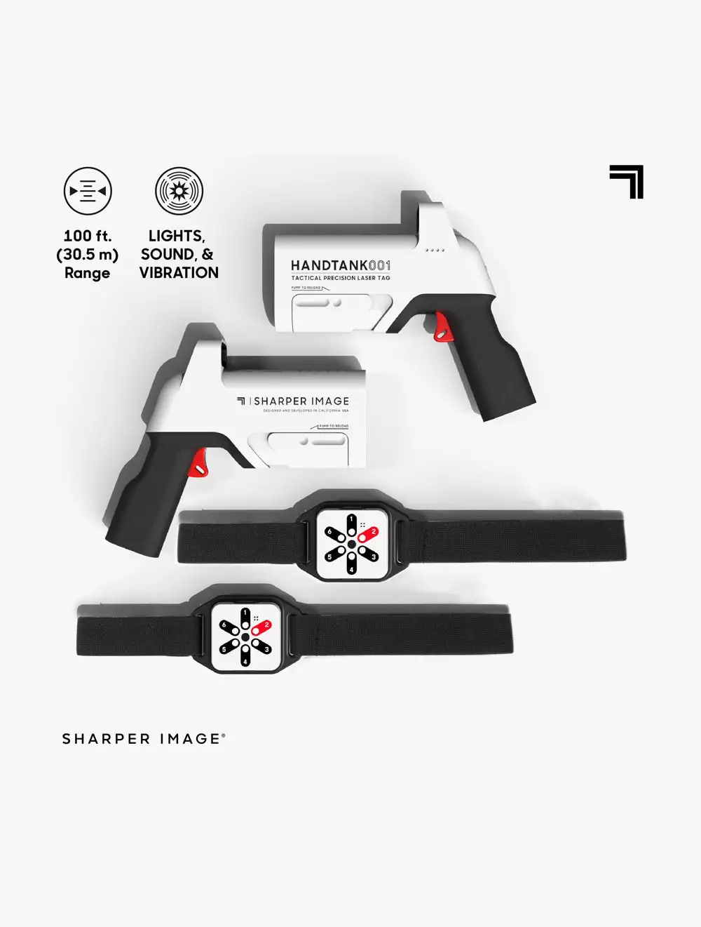 Discovery Sharper Image Toy Laser Tag Handtank Battle Pack  - DCP1214006271 - Multicolor