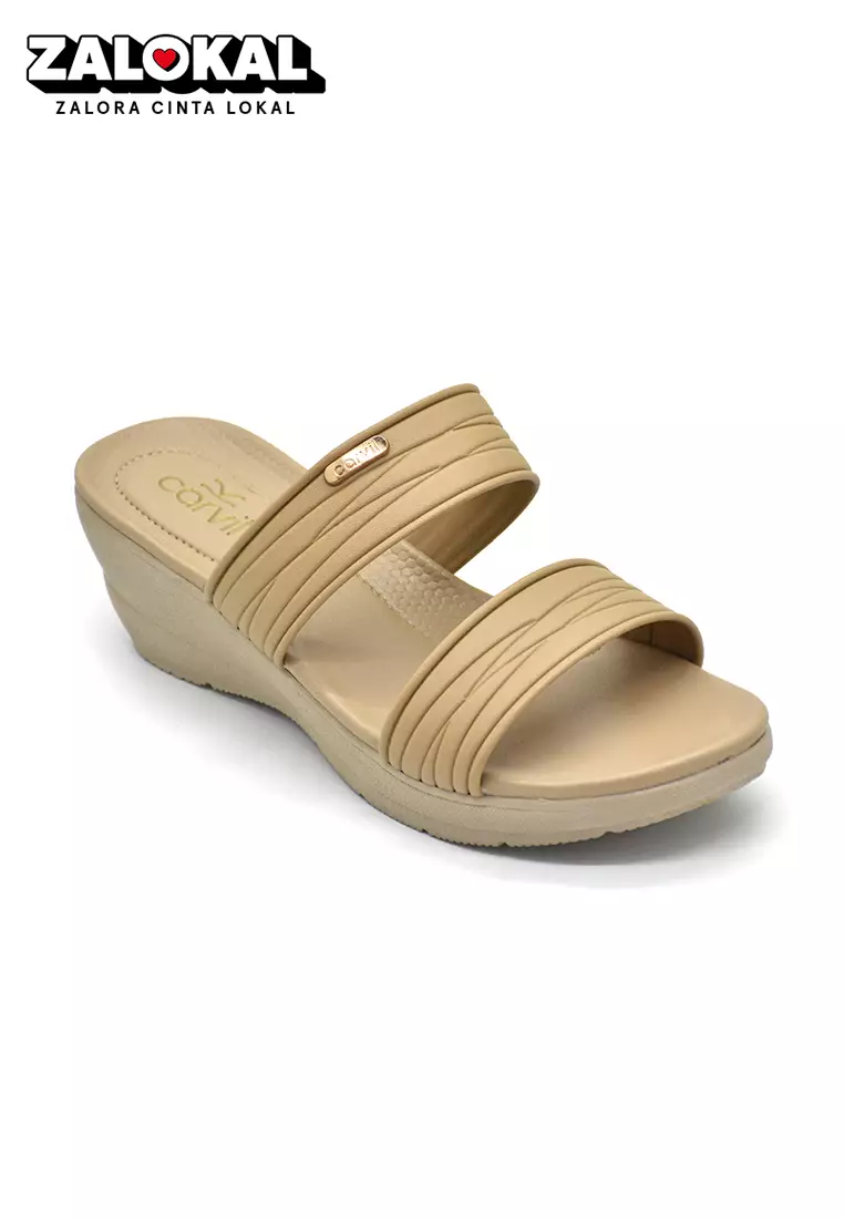 Carvil Sandal Wanita Savita-02 L Khaki