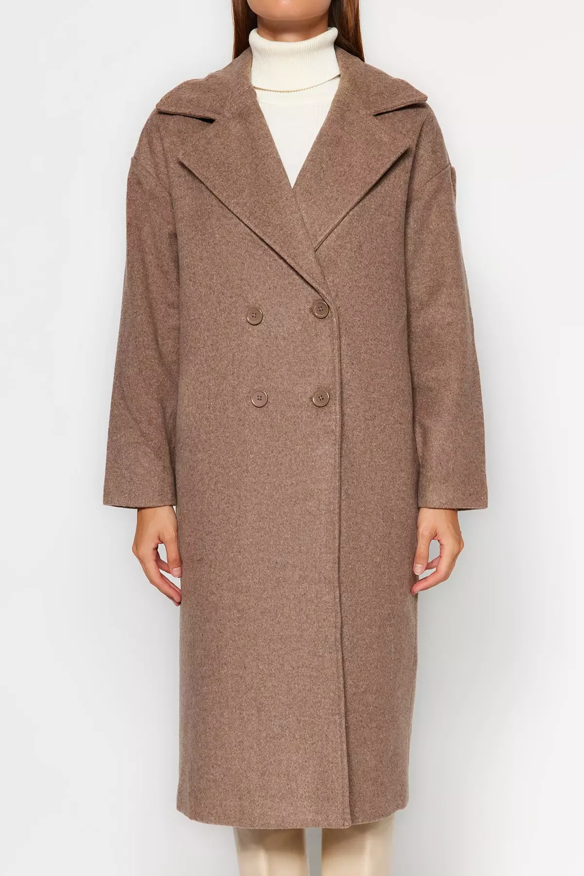 Button Closure Cachet Overcoat