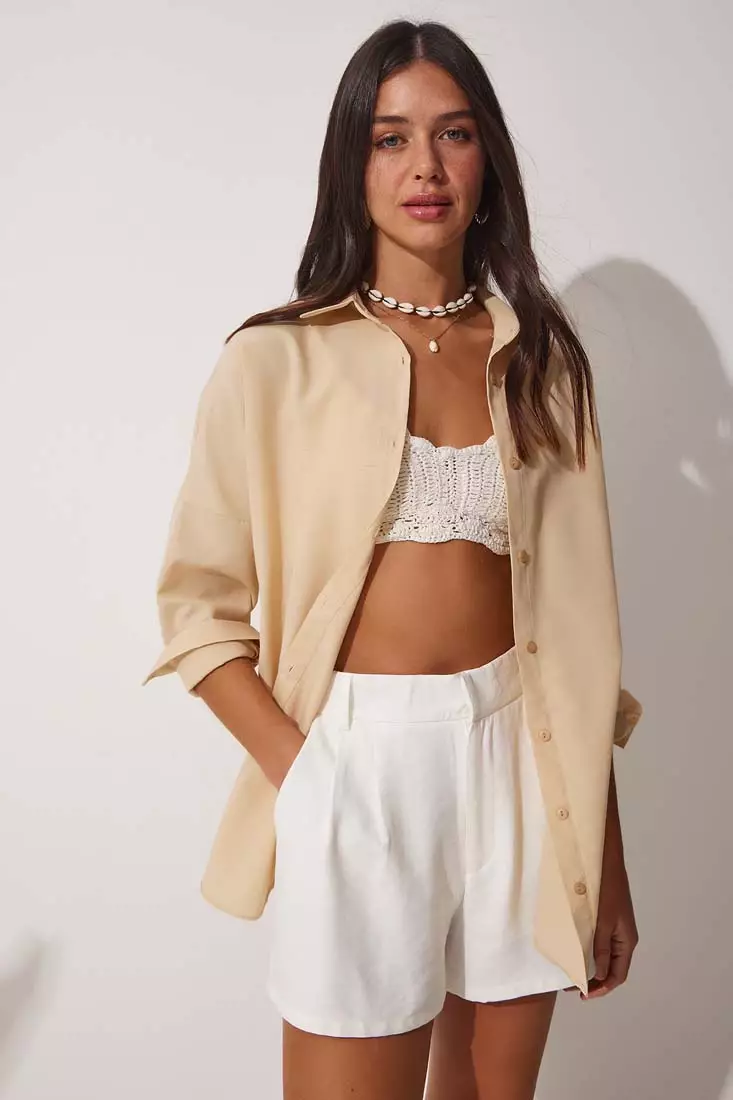 Oversize Long Basic Shirt