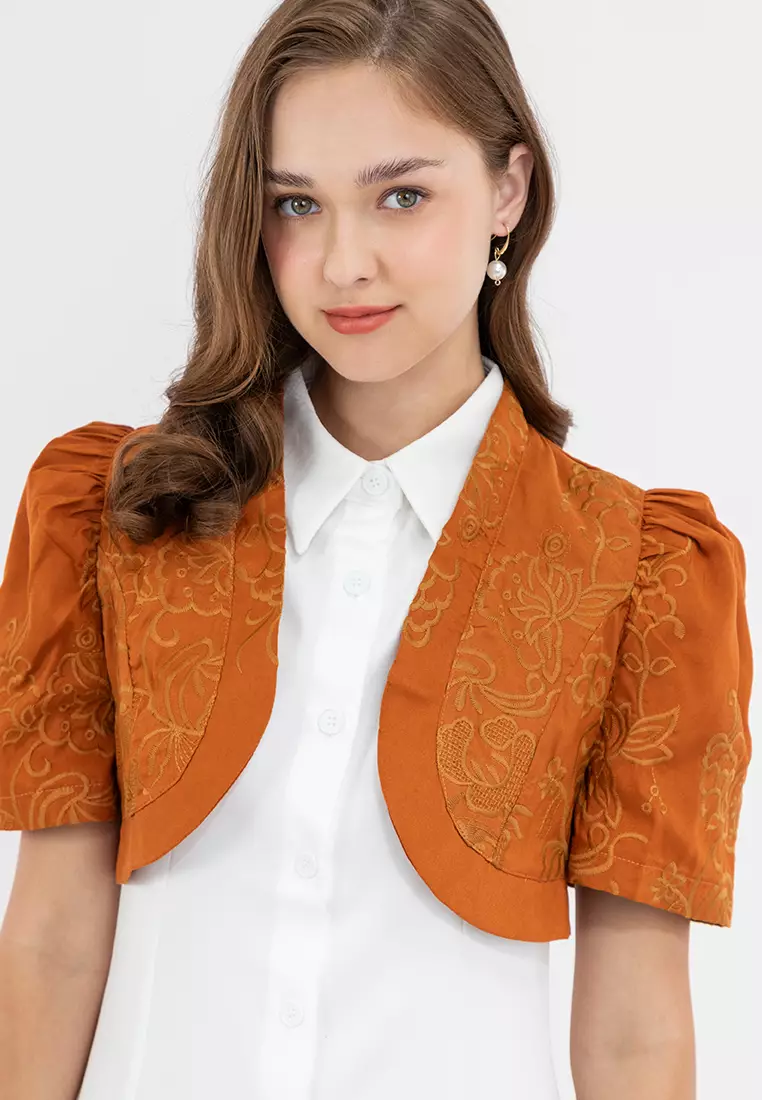 Azali Butterfly Sleeves Filipiniana Bolero