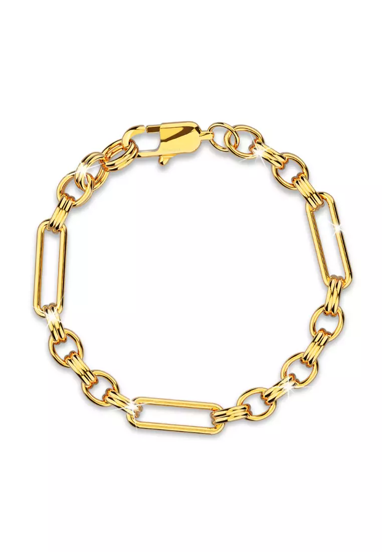 Mens 18ct hotsell gold bracelets