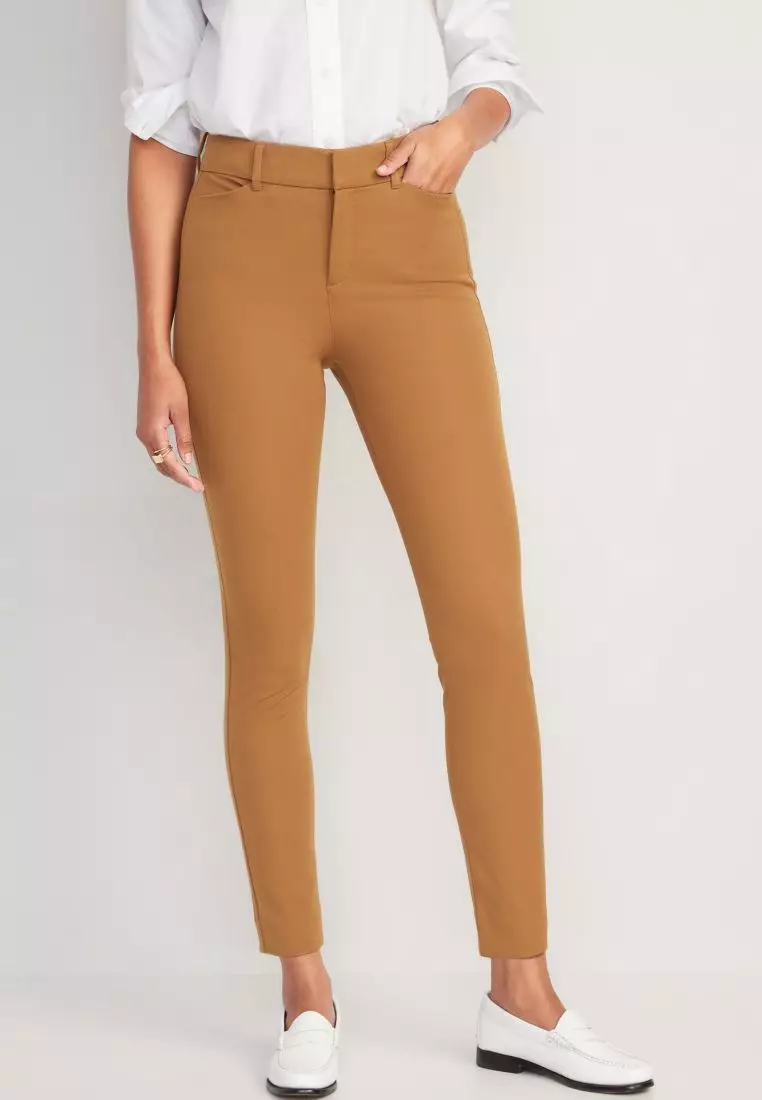 High-Waisted Never-Fade Pixie Skinny Ankle Pants For Women