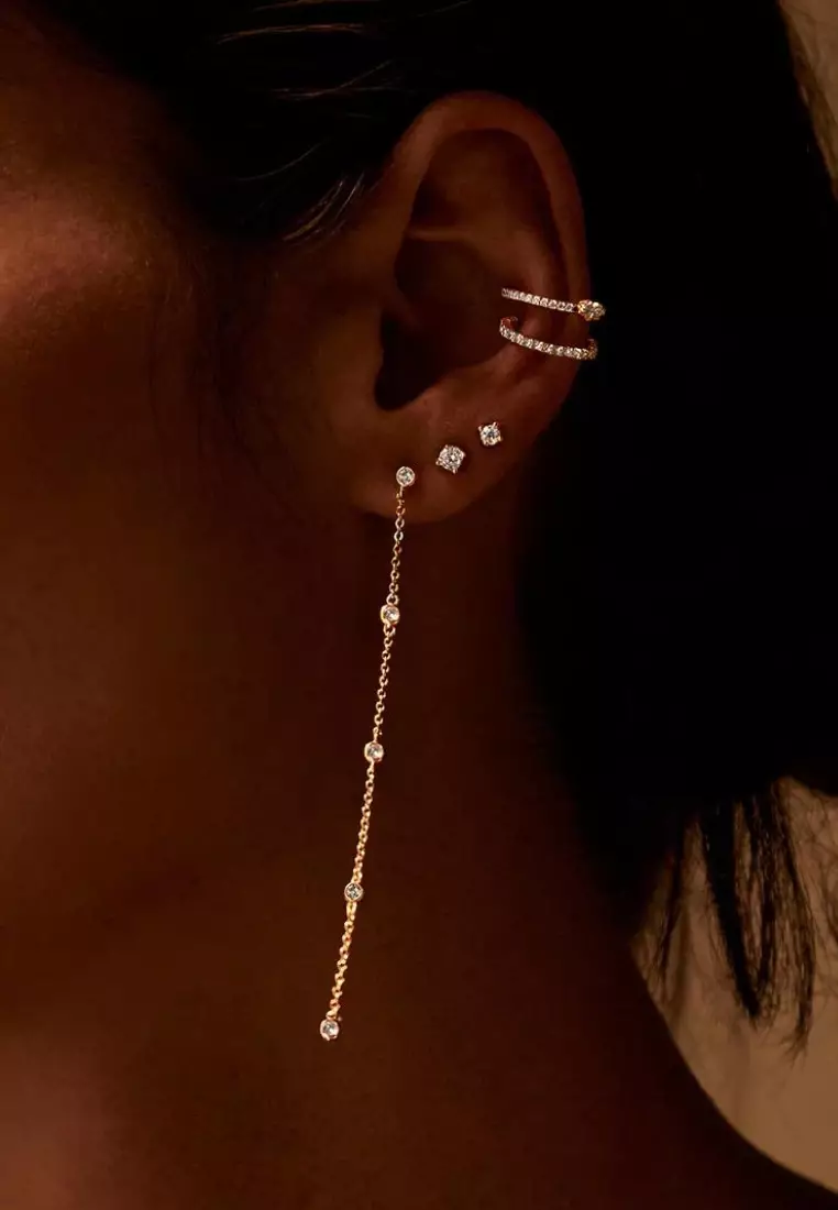 Le Specie Diamond 18K Gold Earrings