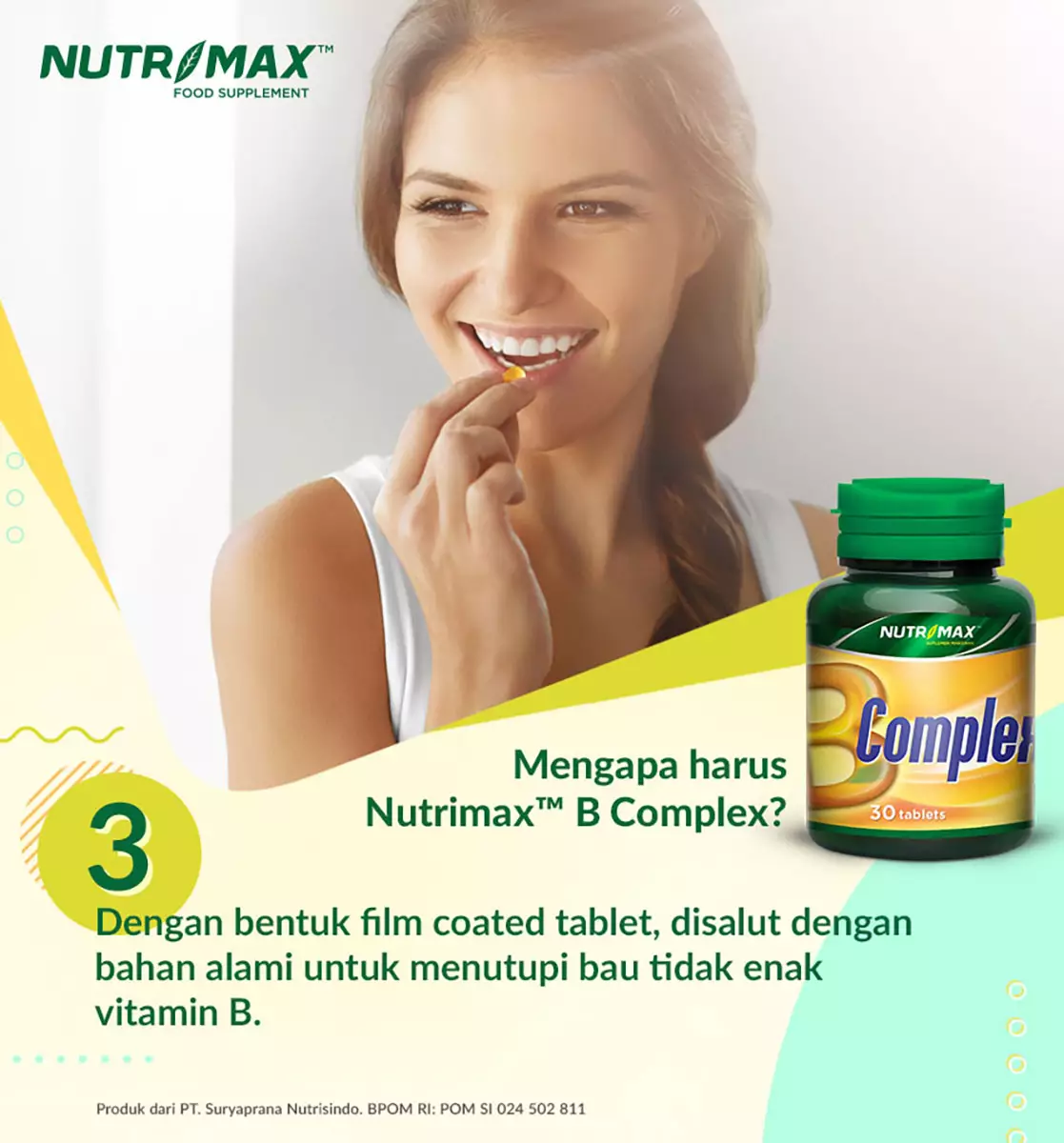 Jual Nutrimax Nutrimax B Complex 30 Tablet Vitamin B Nutrisi Otak ...