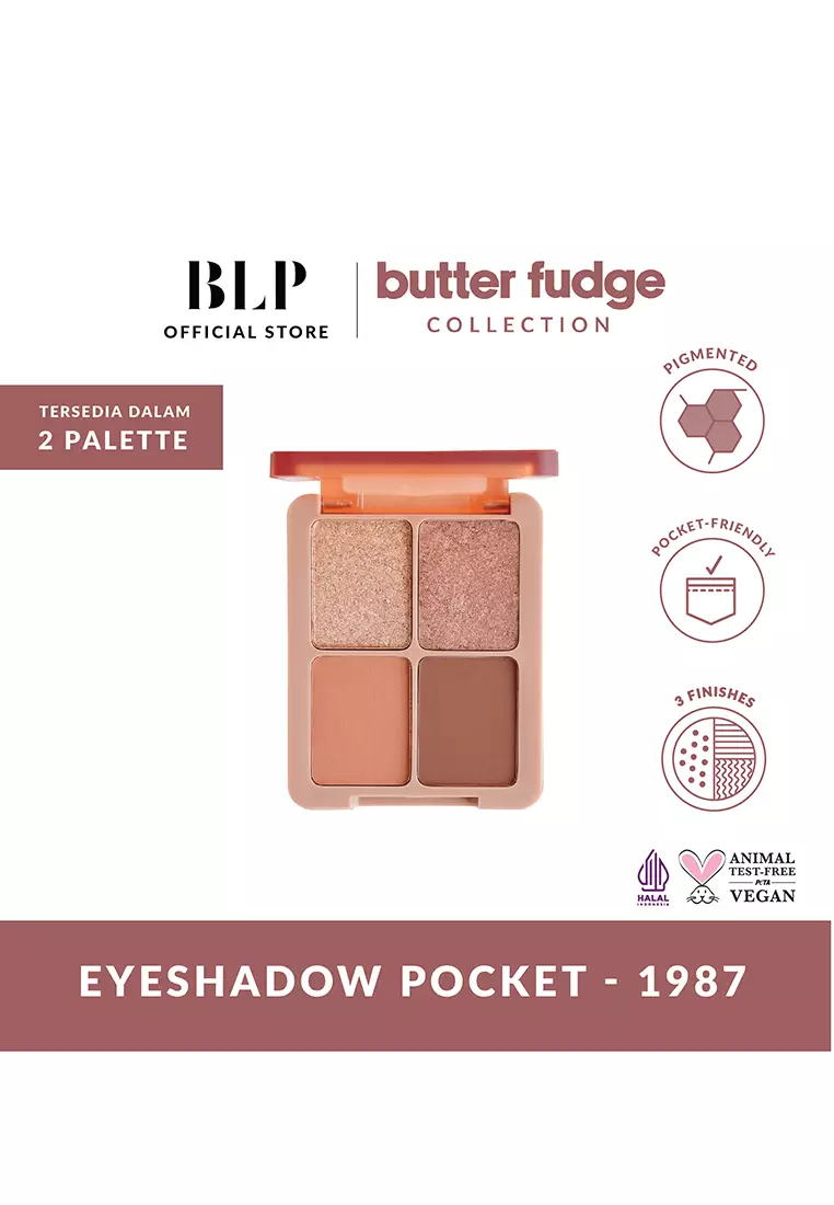 BLP - Eyeshadow Pocket - 4 Colors - Butter Fudge Collection (1987)