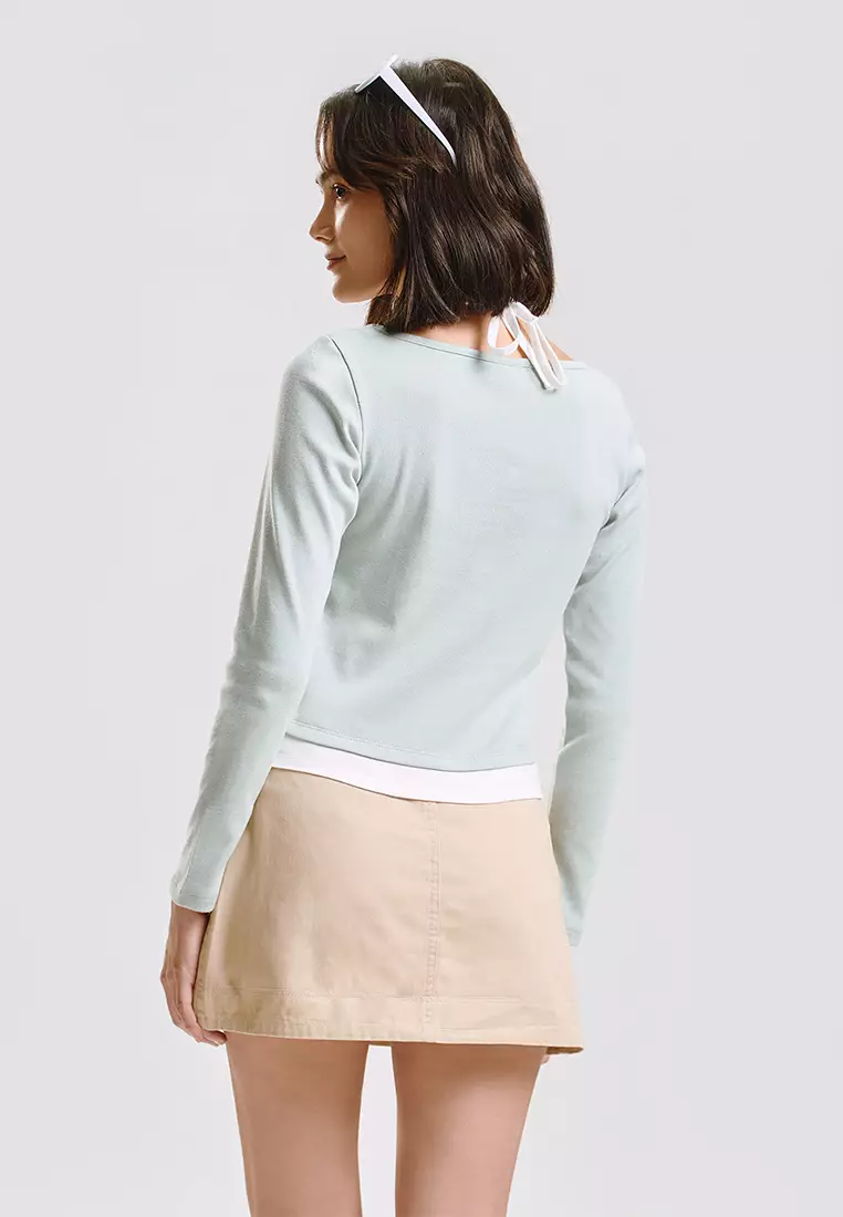 Long Sleeved Twofer Top