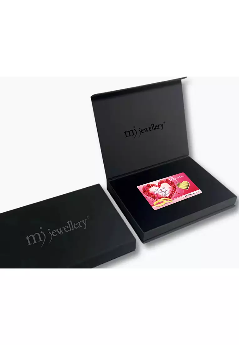 5G Gold Collection 999.9/24K Wedding Series Gold Bar (1g)