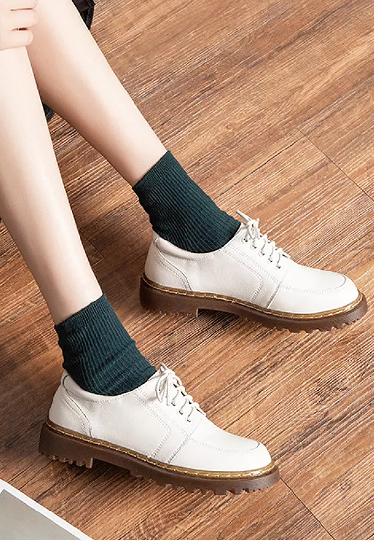 White lace hot sale oxford shoes