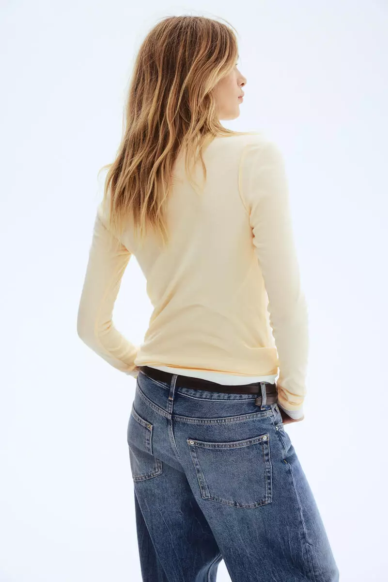 Pima cotton jersey top