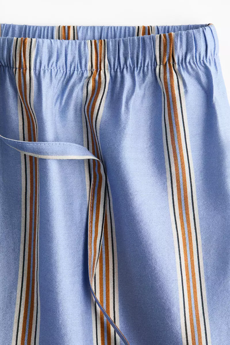 Wide drawstring trousers