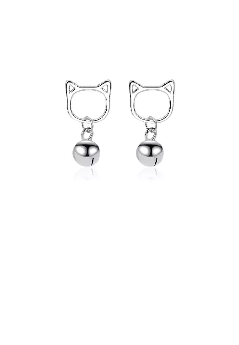 Cute cat earrings best sale