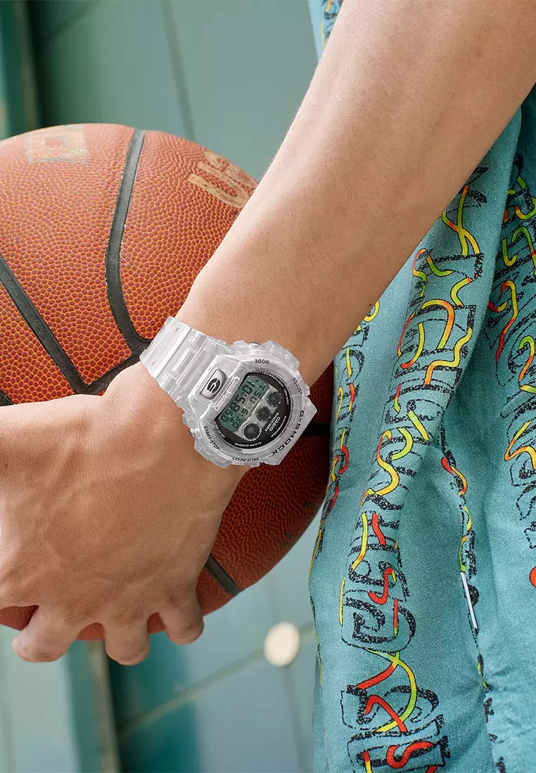 Jam Tangan Digital Pria G-Shock 40th Anniversary Clear Remix DW-6940RX-7D Resin Band