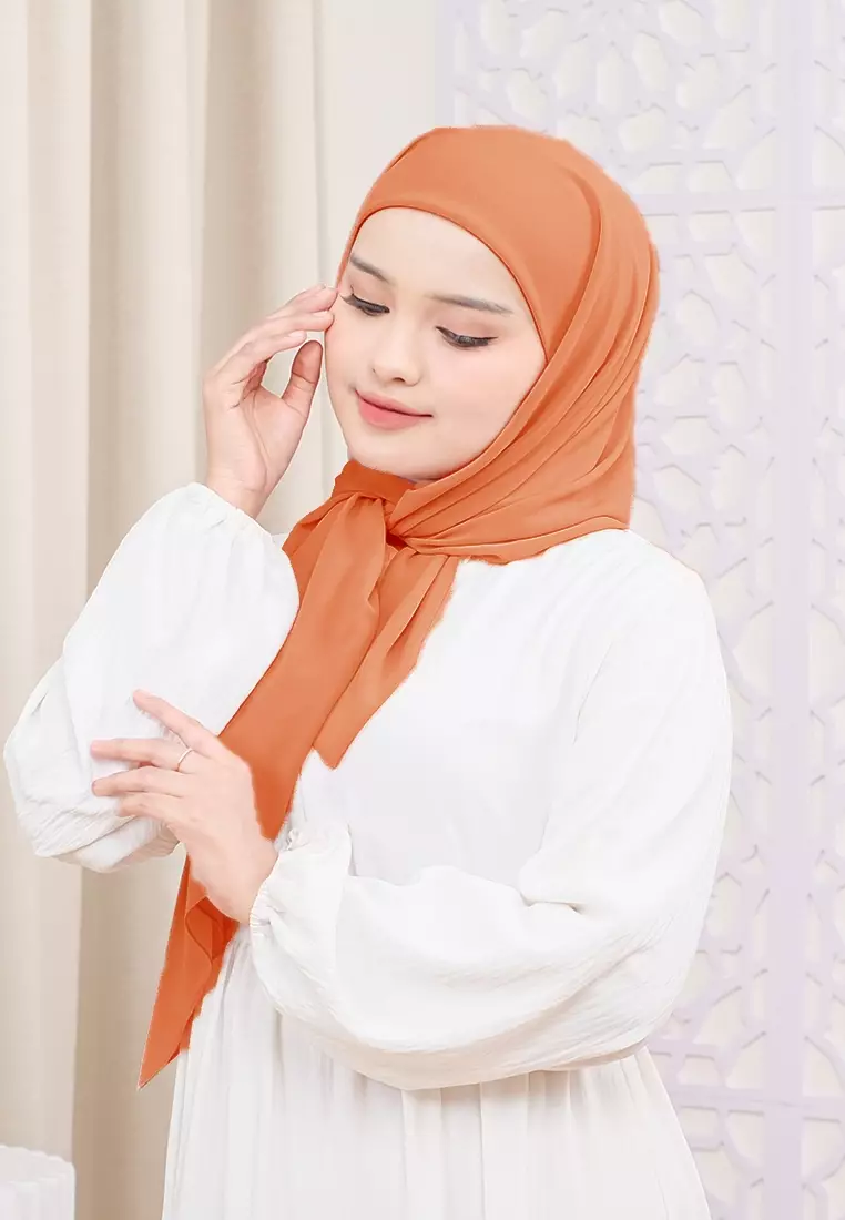 HIJAB INSTAN ALINE - DUSTY BRICK