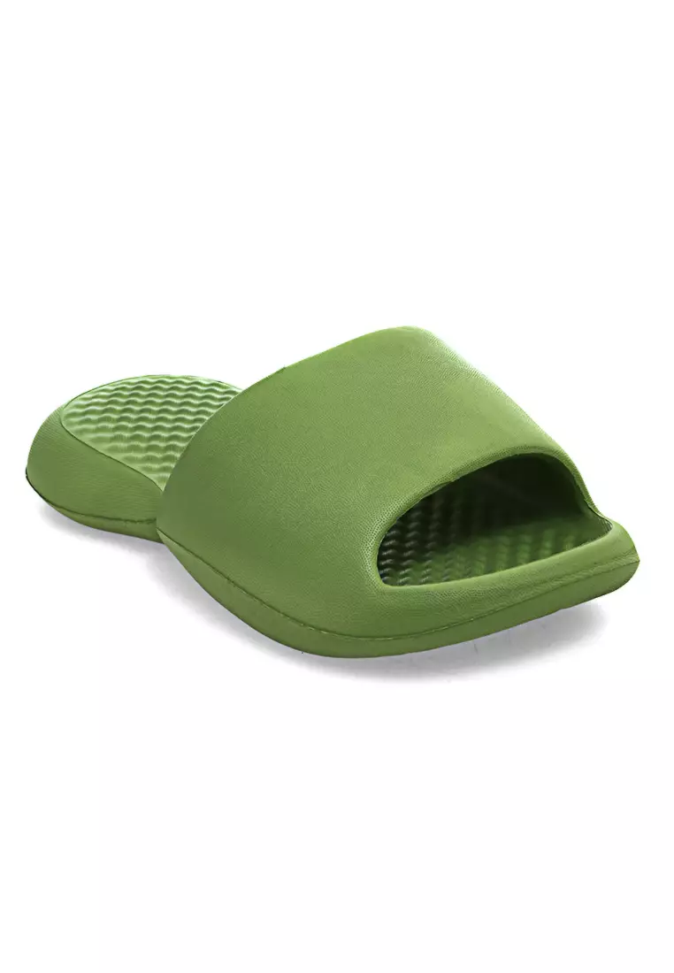Verel Sandal Rumah Anti-Slip Slipper Unisex Quick Drying Elegant Design Material EVA Soft ORIGINAL - Green