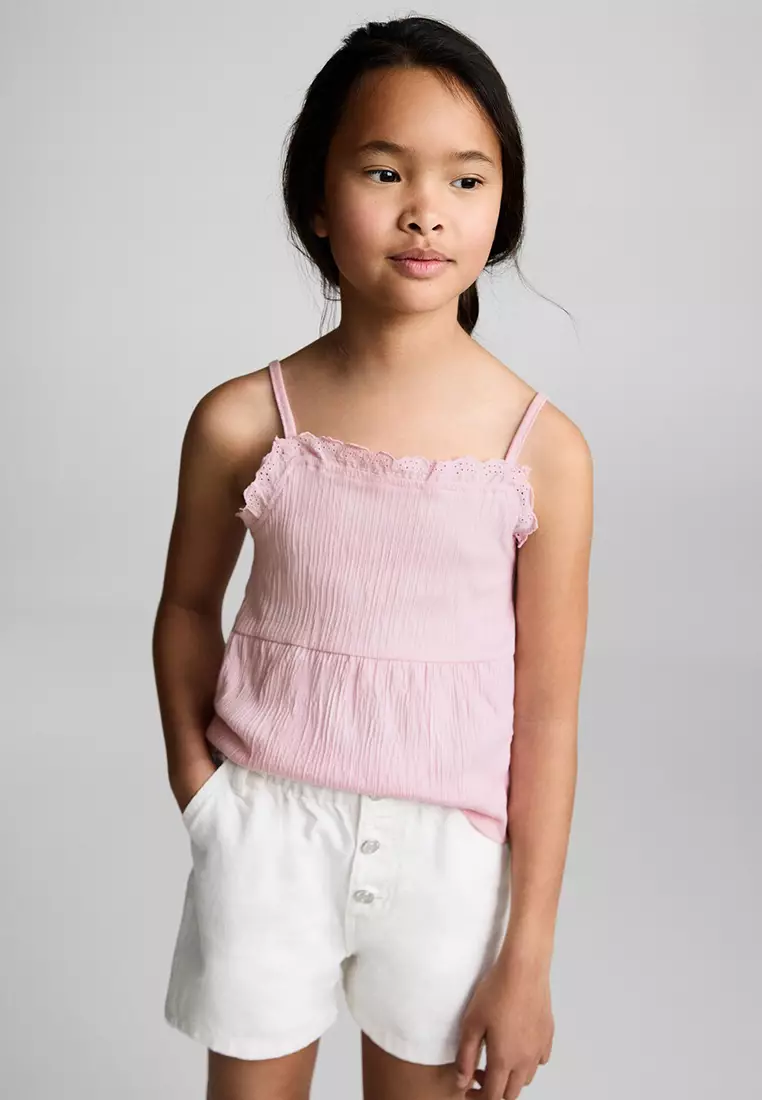 Top With Swiss Embroidery Detail