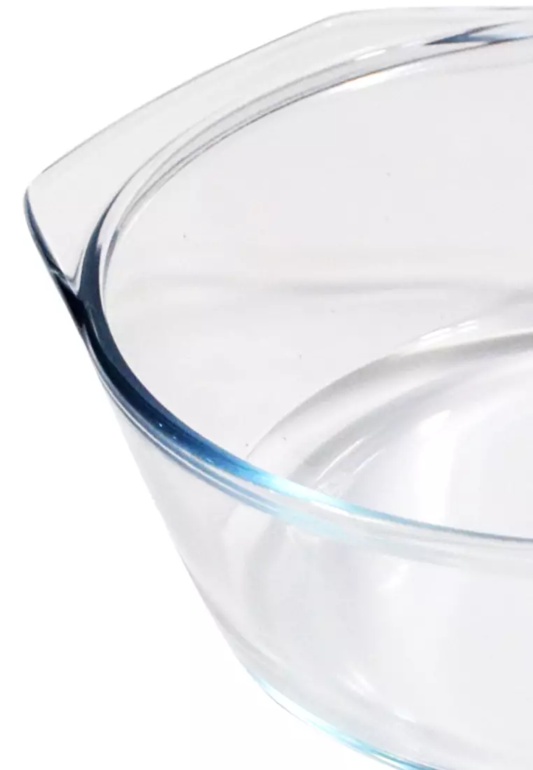 Buy Slique Premium Borosilicate Round Glass Baking Dish 2000ml 2023