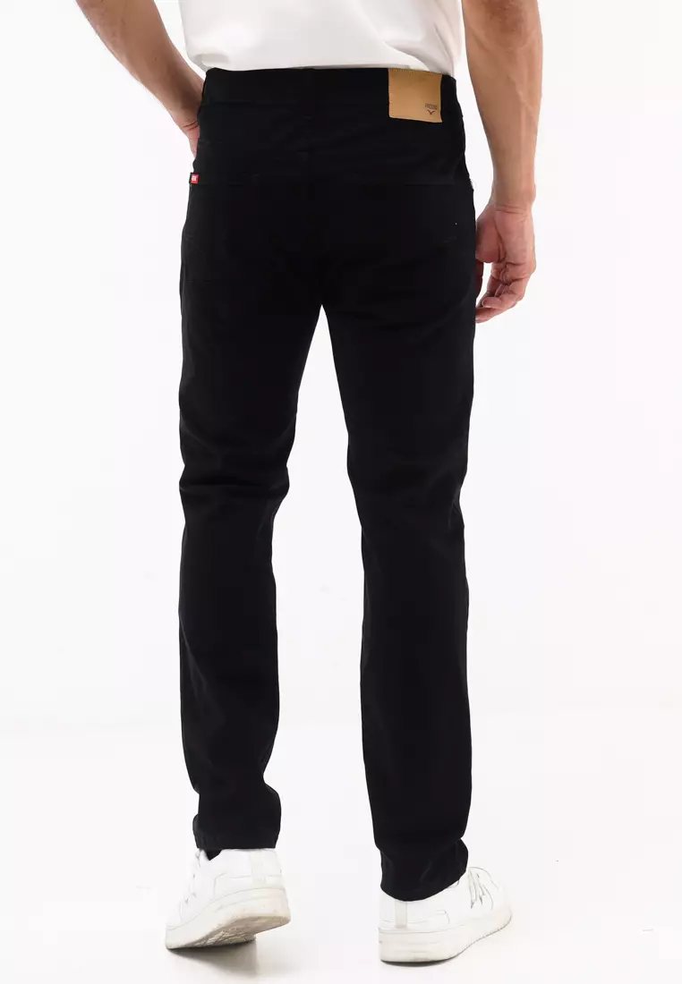Colored Long Pants Slim Tapered Stretch