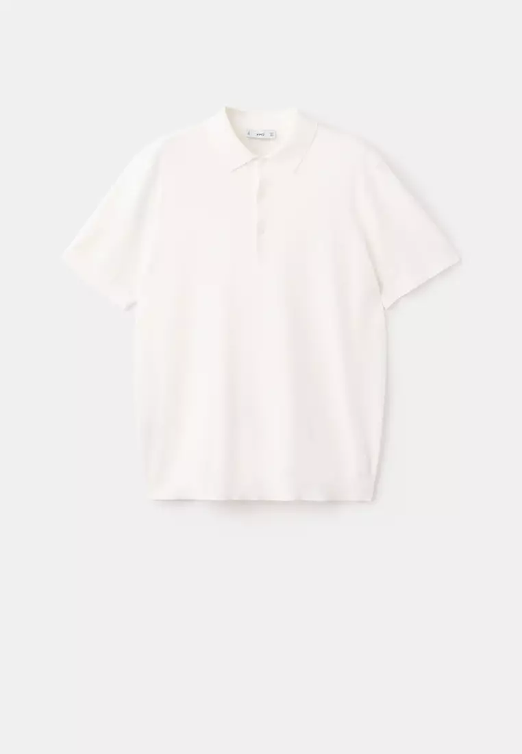 Fine-Knit Polo Shirt