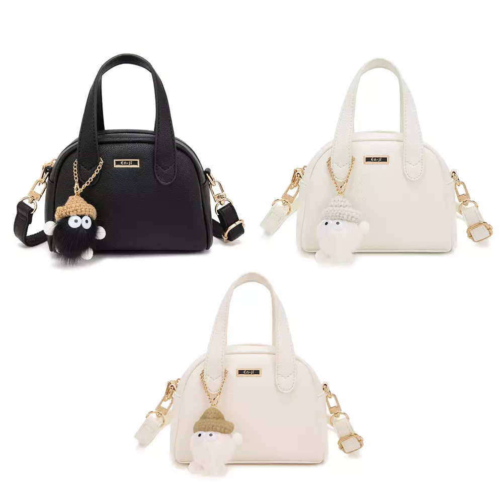 En-ji Bunwo Slingbag Wanita Warna Cream