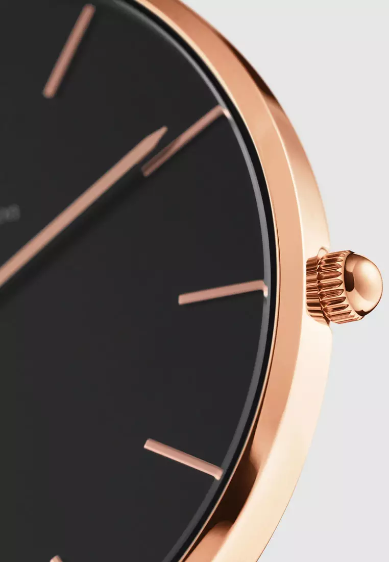 Dw petite black rose gold clearance