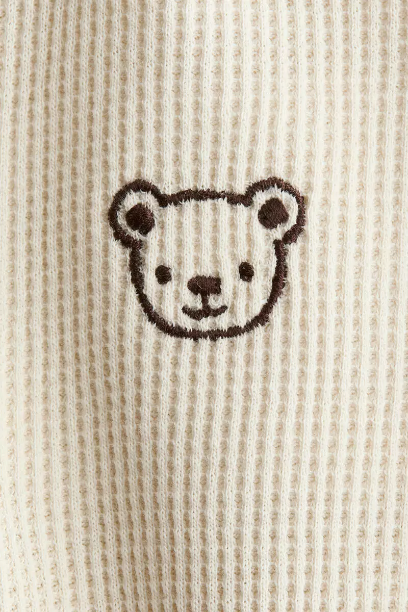 Short cotton romper suit