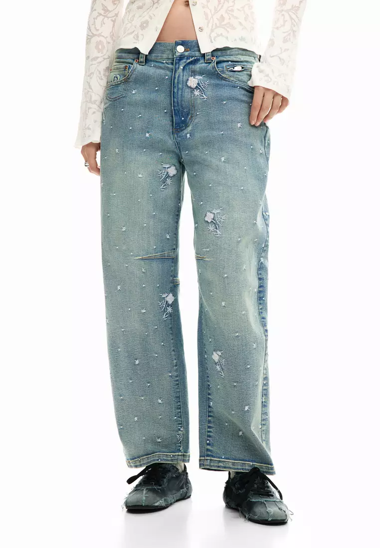 Embroidered jeans