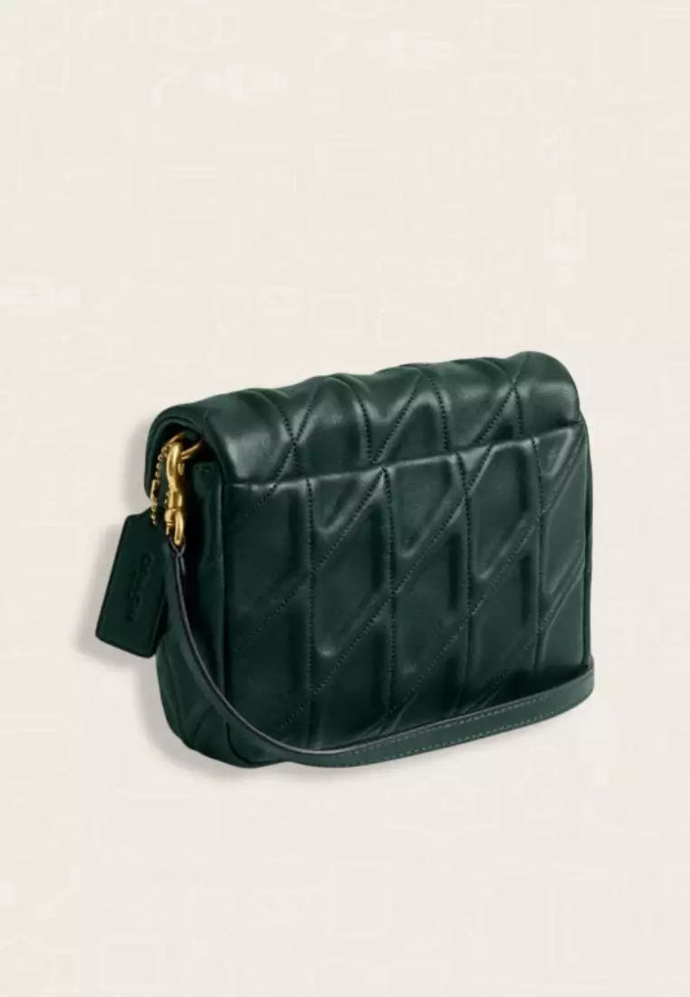 Coach Times Square Tabby Shoulder Bag 17 With Quilting Forest